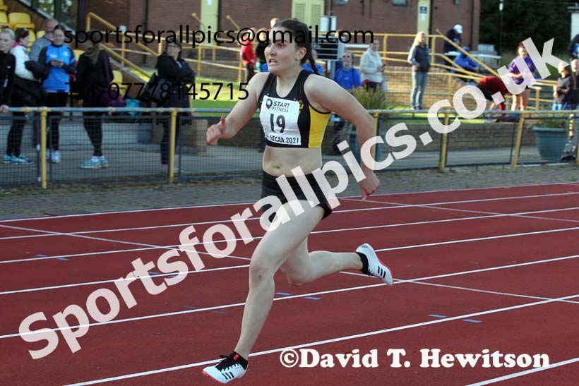 200 metres, 2021 North East Grand Prix No.4, Monkton, Wednesday, June 30th. Photo: David T. Hewitson/Sports for All Pics